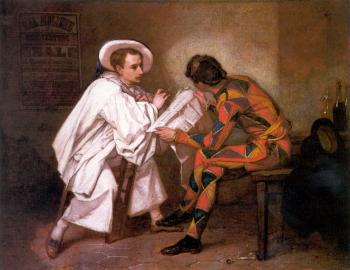 托馬斯 庫圖爾 Harlequin and Pierrot 托馬斯 庫圖爾 Harlequin and Pierrot